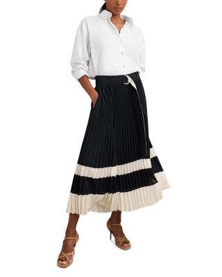 Goldie Pleated Midi Skirt