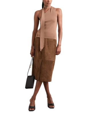 Miley Suede Midi Skirt