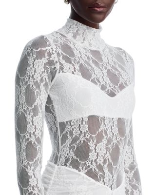 Drop Waist Lace Mini Dress
