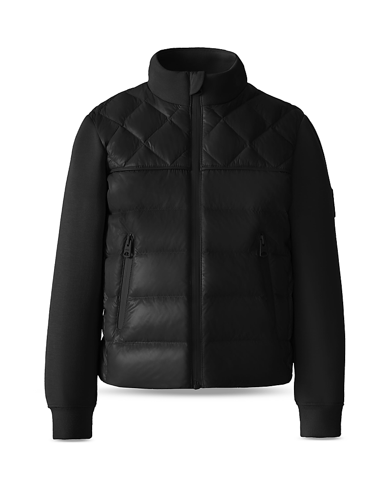 Mackage Unisex Audel Hybrid Down Quilted Jacket - Big Kid In Black