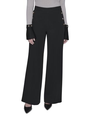 Sailor Button Flare Pants