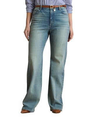 Ralph Lauren - Plus High Rise Wide Leg Jeans
