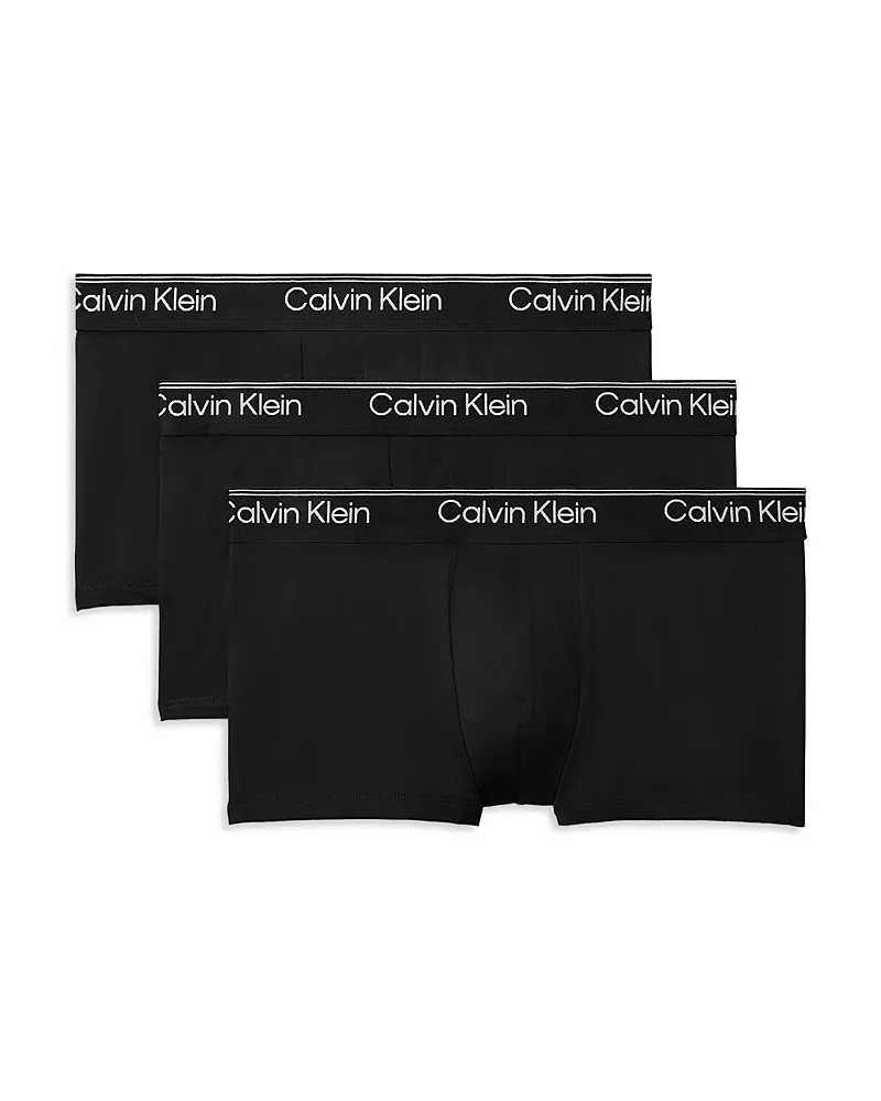 Calvin Klein Microfiber Stretch Low Rise Trunks, Pack of 3