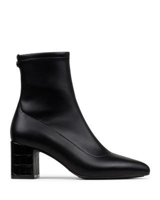 Women's Tomos Mid Heel Leather Booties