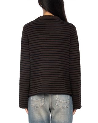 Spiky Wool & Cashmere Crewneck Sweater