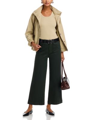 Anessa High Rise Wide Leg Jeans in Dark Rosin Luxe Coating