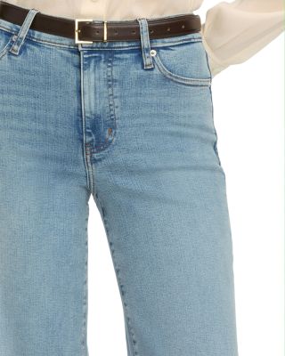 Le Slim High Rise Ankle Crop Palazzo Jeans in Spring Raw After