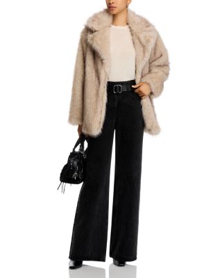 Kindra Faux Fur Big Collar Coat