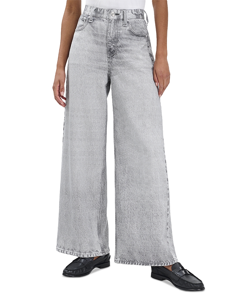 Rag & Bone Miramar Sofie Wide Leg Jeans In Icey Gray In Gray