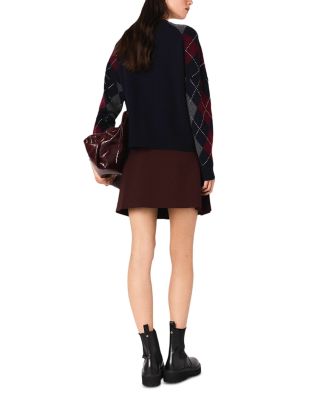 Wool Rhinestone Cardigan