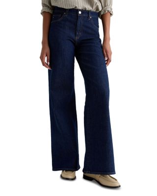 Saige Mid Rise Wide Leg Jeans in Symmetry
