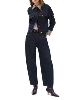 Charlie High Rise Cropped Barrel Jeans in Twtri