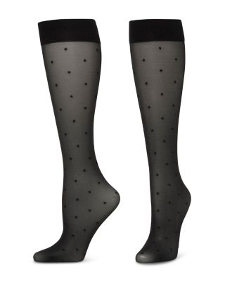 Sheer Dot Knee High Socks 