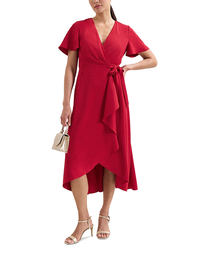 Phase Eight Julissa Wrap Dress In Red