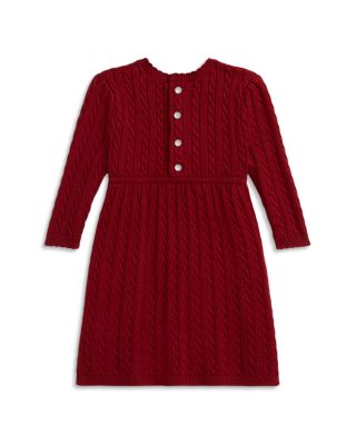 Girls' Cable Cotton Sweater Dress & Bloomer - Baby