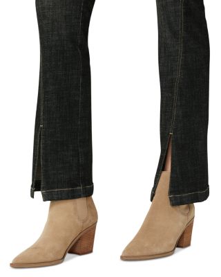 Crosshatch High Rise Bootcut Jeans in Black