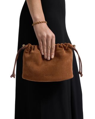 Charlotte Drawstring Suede Crossbody Bag