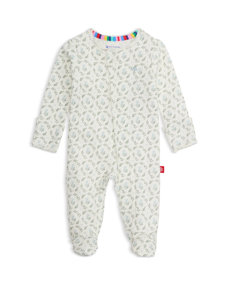 Magnetic Me Girls' Eloise Printed Footie - Baby In White