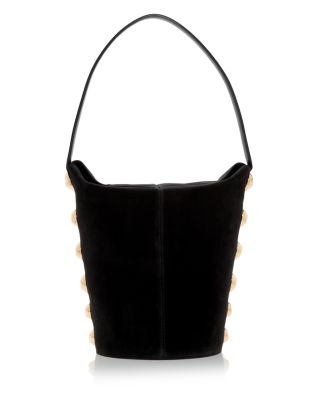 Amaya Embellished Suede Bucket Bag