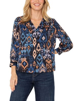 Ikat Print Top