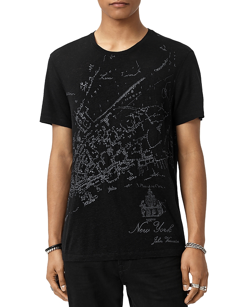 John Varvatos New York Embroidered Tee · Large