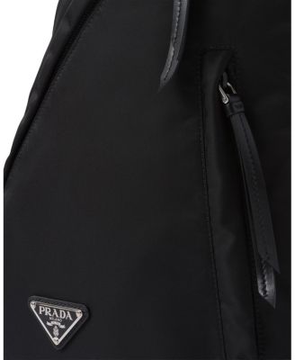 Re-Nylon and Leather Backpack