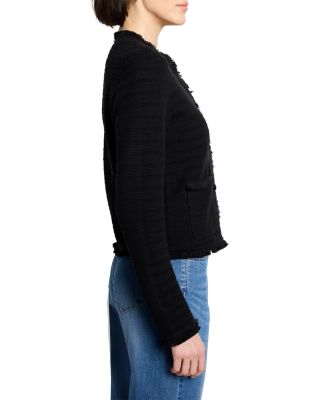 Fringe Mix Knit Jacket