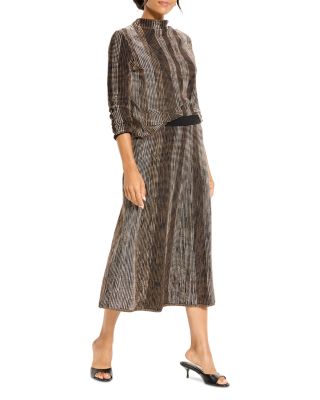 Ombr&eacute; Pixel Knit Skirt