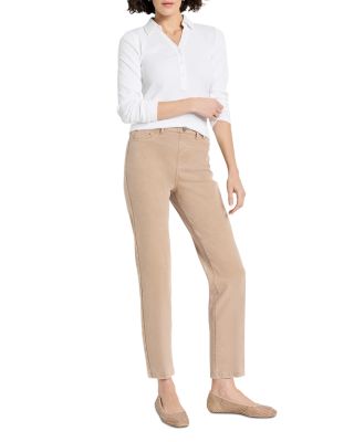 High Rise Ankle Straight Leg Jeans