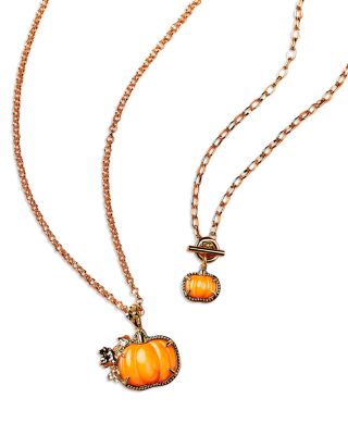 Pumpkin Chain Necklace, 17" 