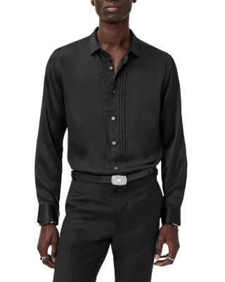 Albany Button Front Silk Shirt
