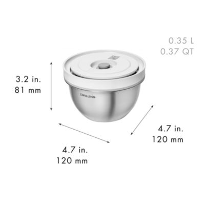 Fresh and Save 3 Piece Stainless Steel Vacuum Bowl Set