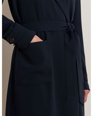 Double Faced Georgette Wrap Coat
