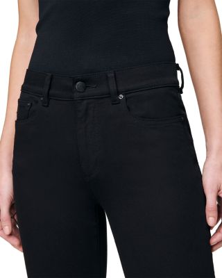 Mara Straight Mid Rise Instasculpt™ Jeans in Black