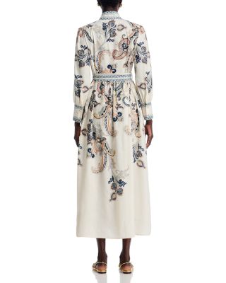 Mandarin Collar Maxi Dress