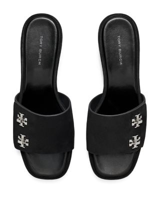 Women's T Lock Suede Wedge Sandals 