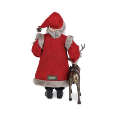 Reindeer Joy Santa Figurine