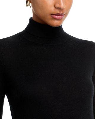 Long Sleeved Cashmere Turtleneck Top  