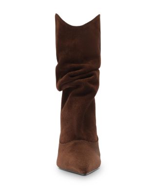 Women&#39;s Maryana Up Slouch Nubuck Leather Ankle Boots