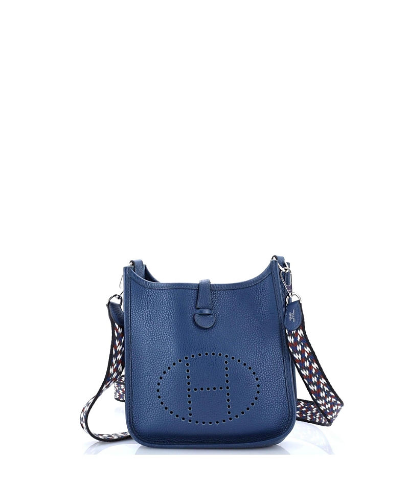 Pre-owned Pre-owned Hermes Hermes Tpm Evelyne Bag Gen Iii Maurice In Blue