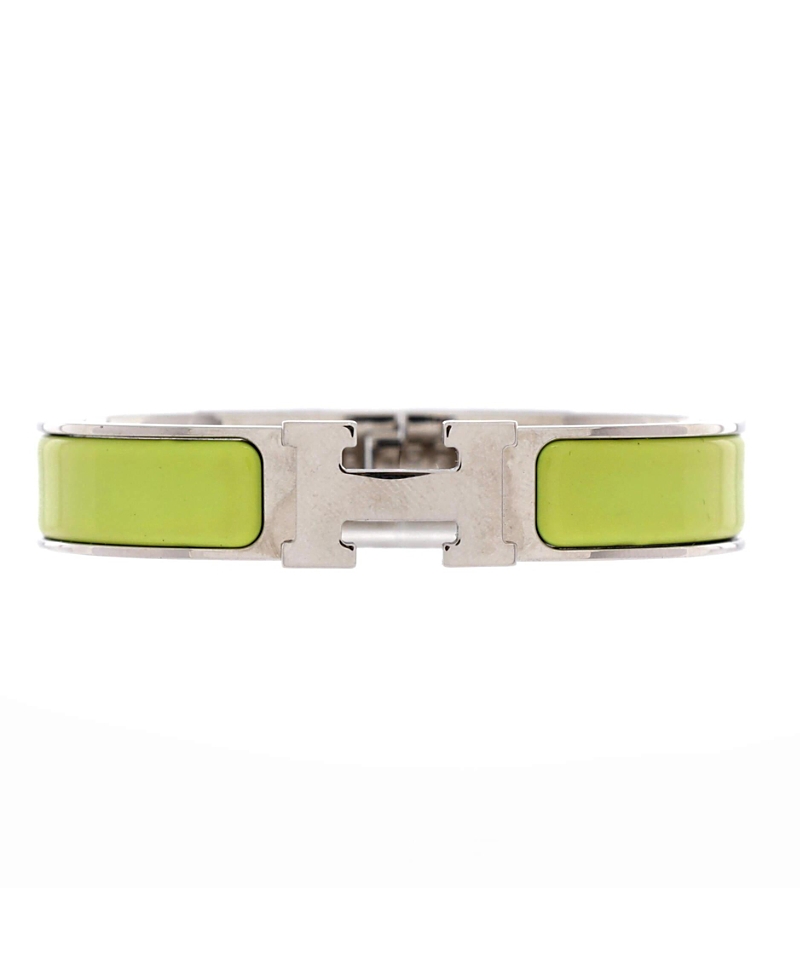 Pre-owned Pre-owned Hermes Hermes Narrow Clic H Bracelet Enamel