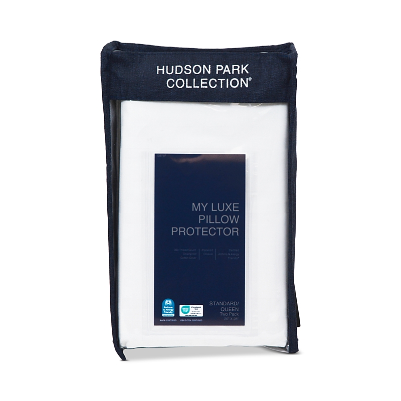 Hudson Park Collection Bloomingdale's My Luxe Standard/queen Pillow Protector, Pair - Exclusive In White