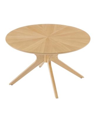  Crossroads Round Wood Coffee Table