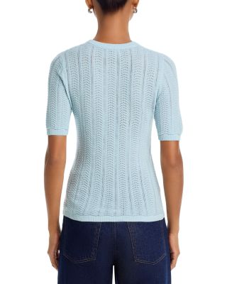 Francesca Merino Wool Short Sleeve Sweater