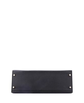 Kelly 32 Handbag Black Epsom with Gold Hardware