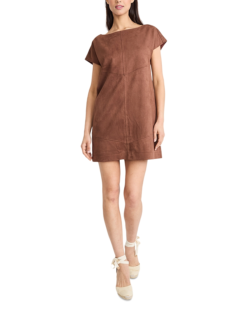 The Good Journey Tie Back Mini Dress In Brown