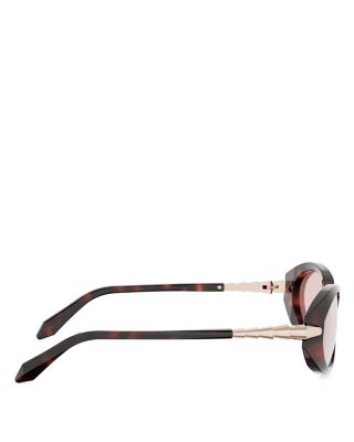 Serpenti Viper Oval Sunglasses, 51mm