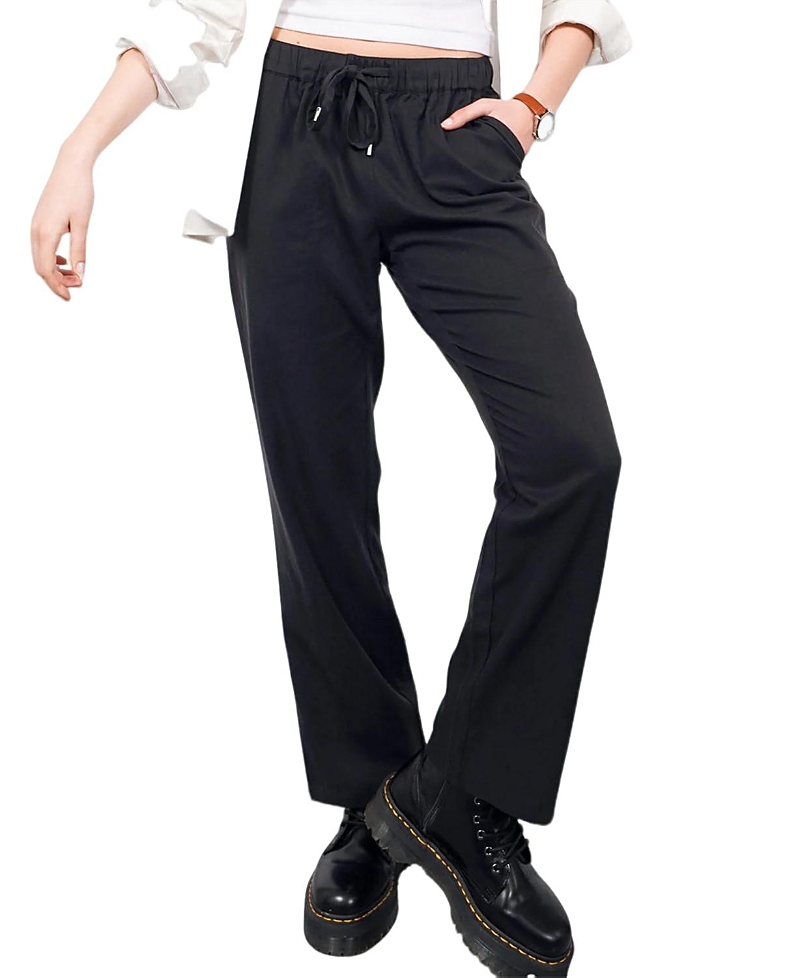 Wildfang The Everyday Elastic Waist Pant In Black