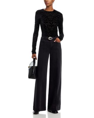 Julie Burnout Velvet Top