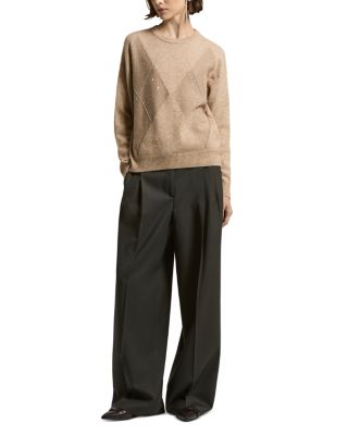 Wide Waistband Pleated Trousers